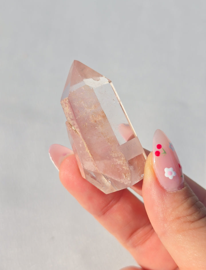 Pink Lithium Quartz Tower O