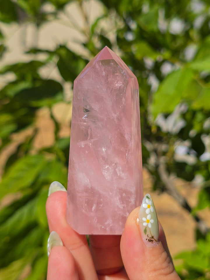 HQ Brazillian Rose Quartz Tower T15