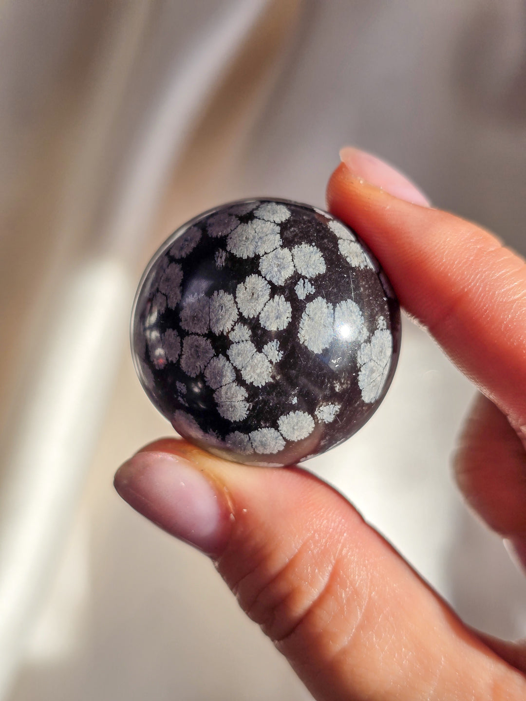 Snowflake Obsidian Small Sphere