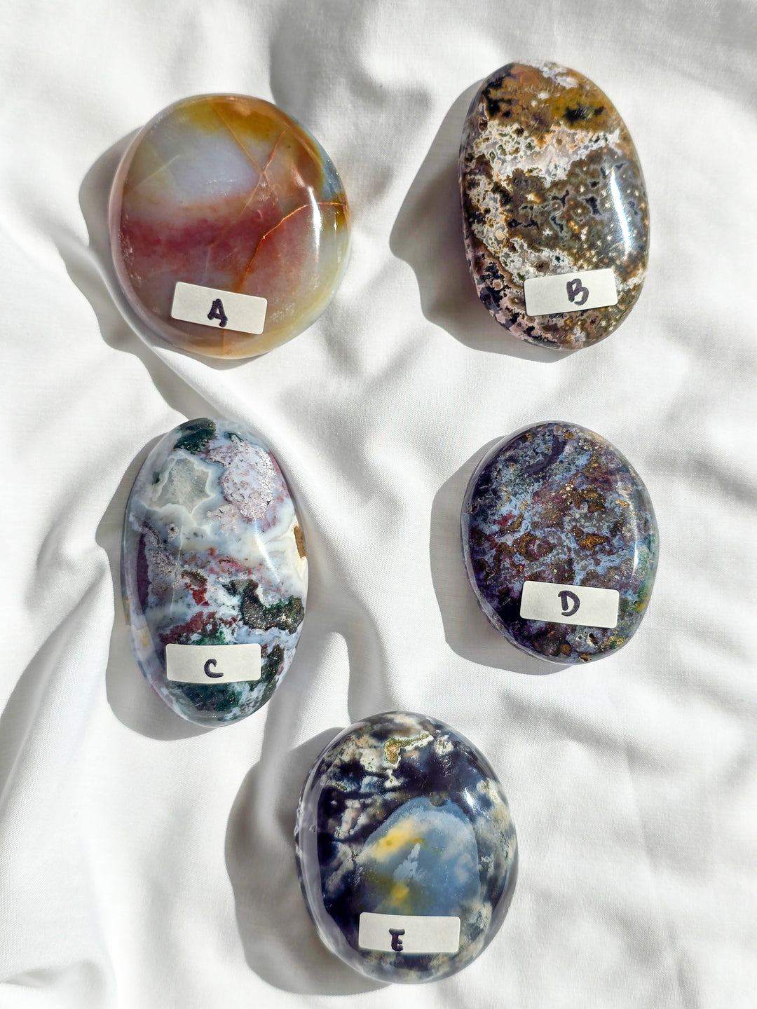 Sea Jasper Palm Stone " Galaxy"