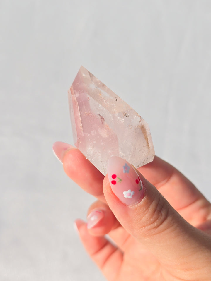 Pink Lithium Quartz Tower K