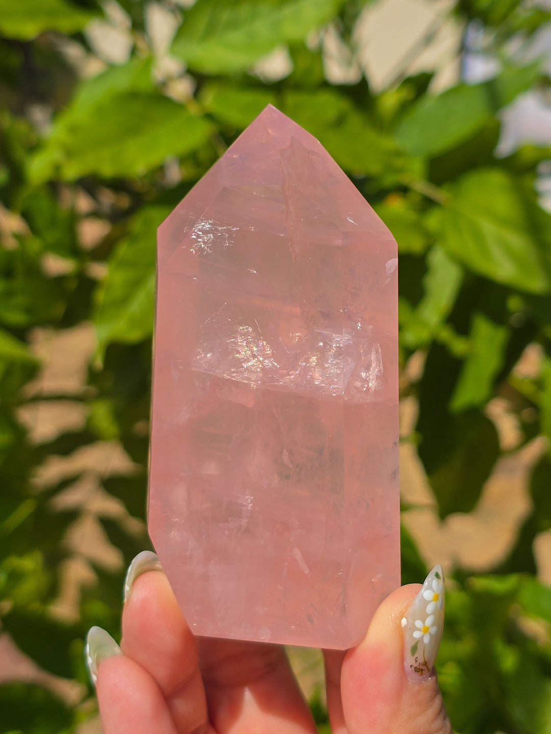 HQ Brazillian Rose Quartz Tower T7