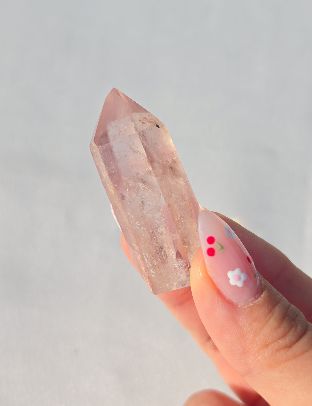 Pink Lithium Quartz Tower O