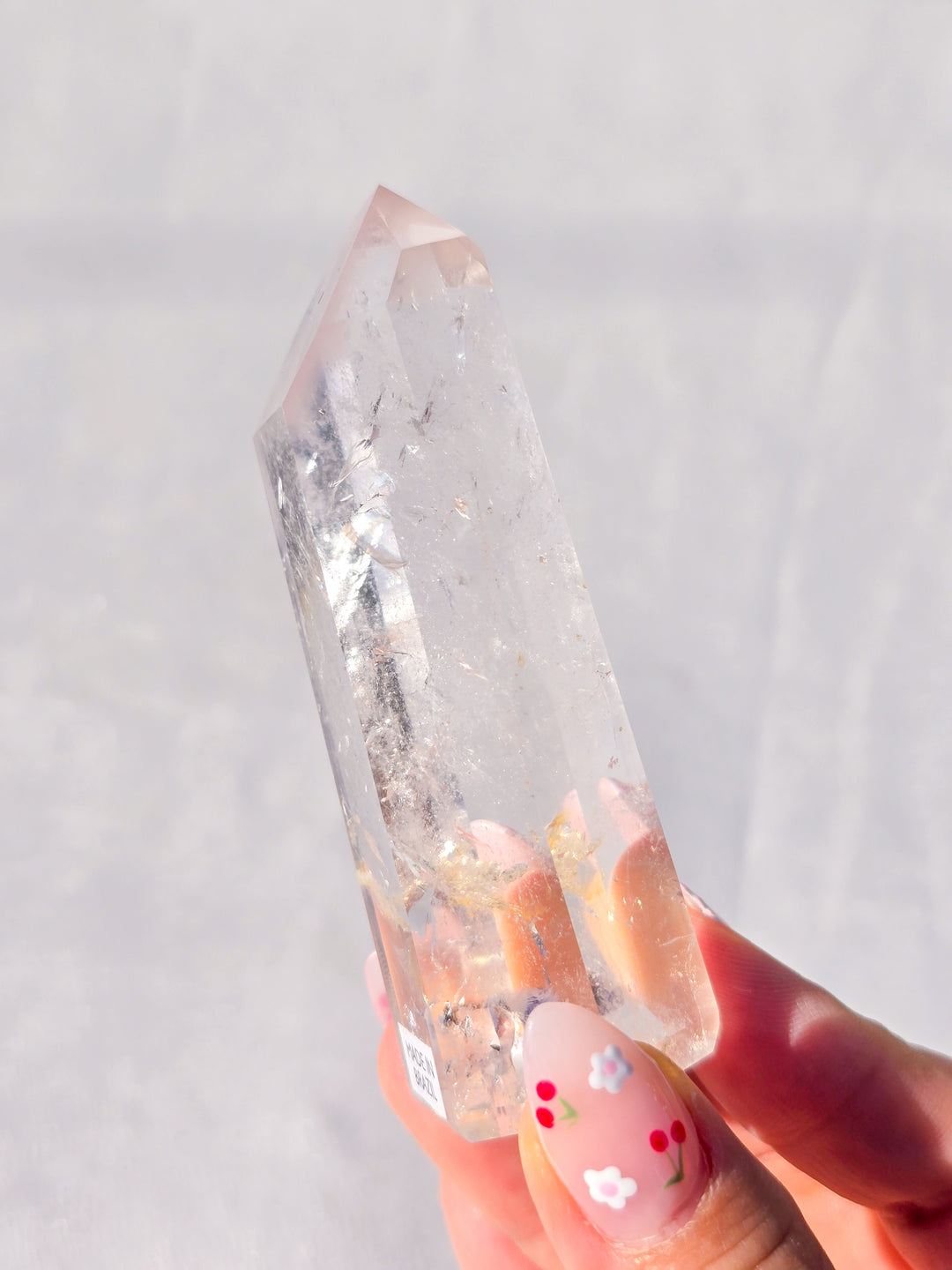 Pink Lithium Quartz Tower C