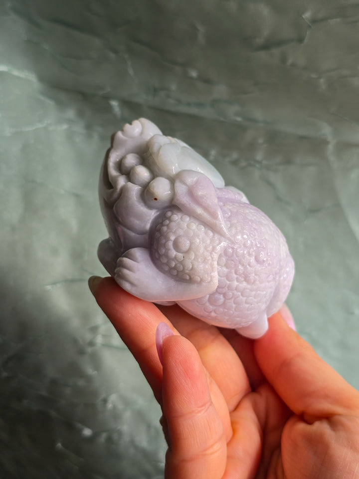 Lavender Jade Lucky Toad A