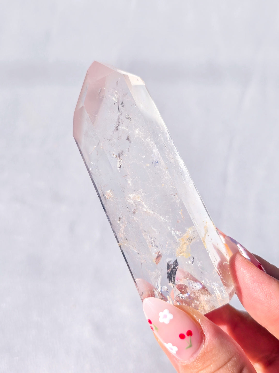 Pink Lithium Quartz Tower C