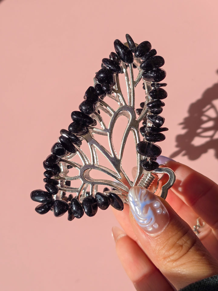 Crystal Butterfly Hair Claw
