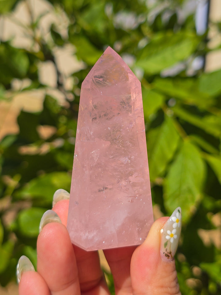HQ Brazillian Rose Quartz Tower T19
