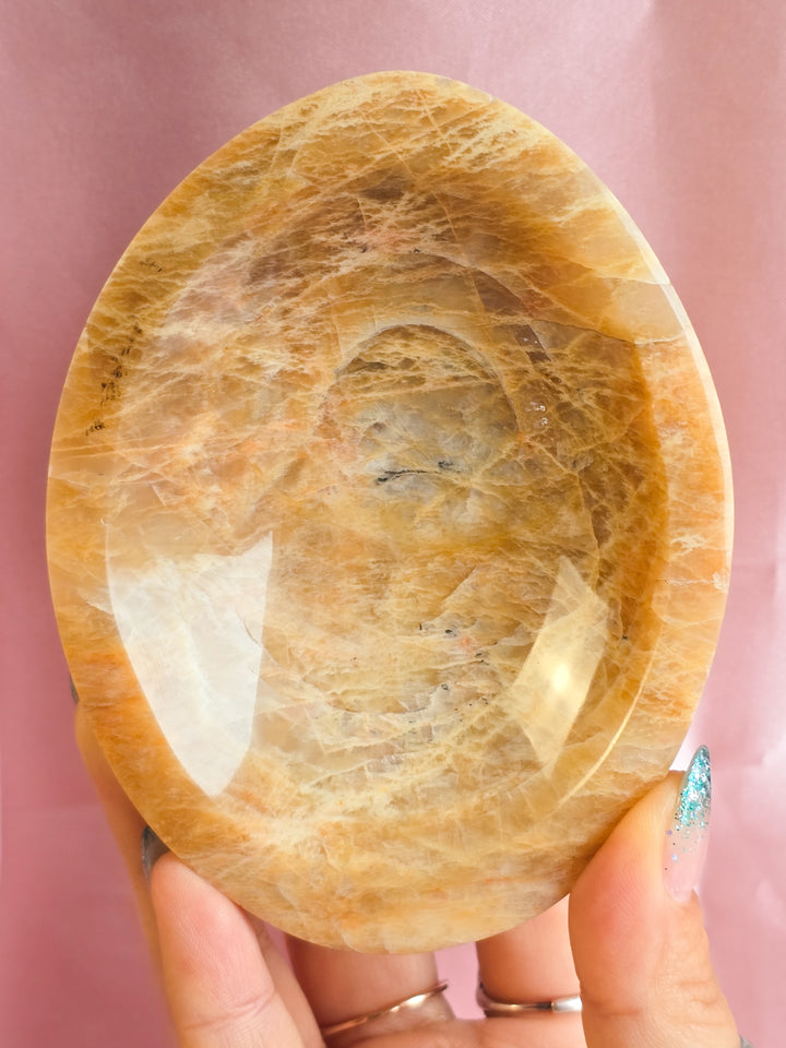 Peach Moonstone Bowl (a)