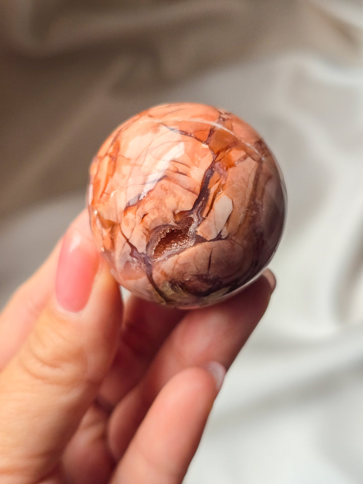 Cotton Candy Agate Sphere A