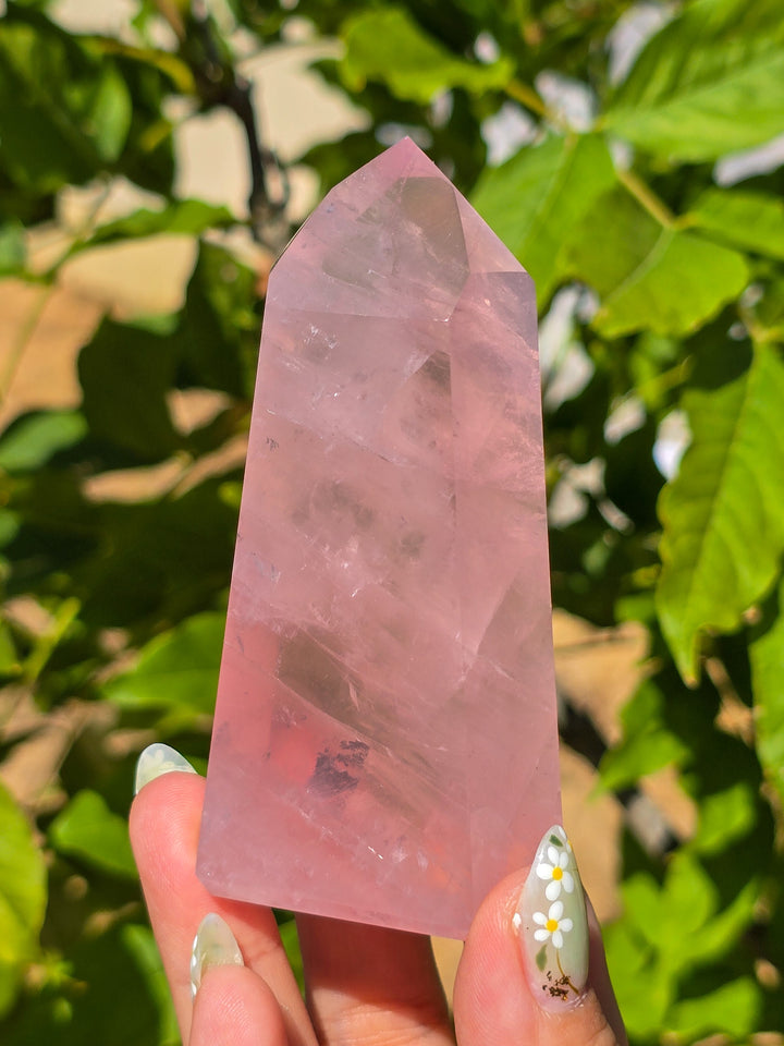 HQ Brazillian Rose Quartz Tower T11