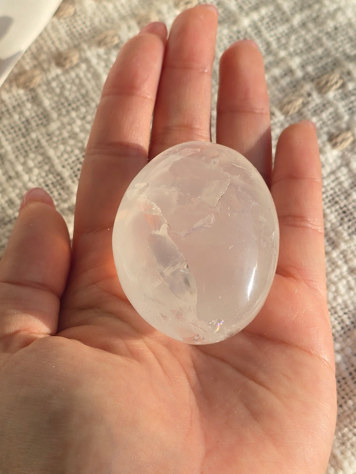 Girasol Moon Quartz Palmstone