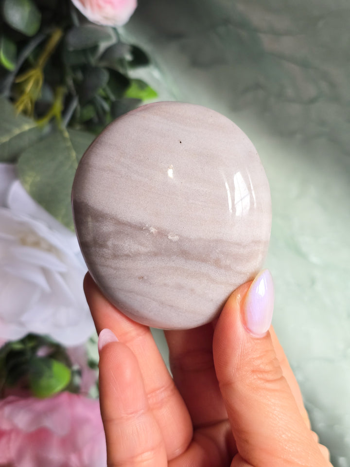 You Pick, Muted Pastel Sea Jasper Palm Stone