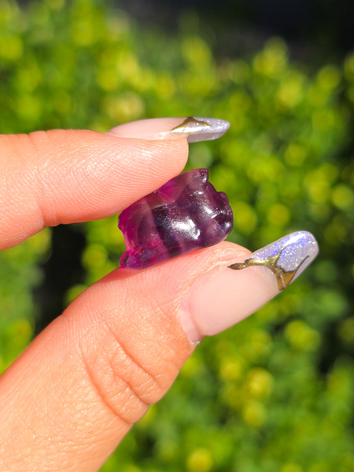 Mini Fluorite Laying Piglet