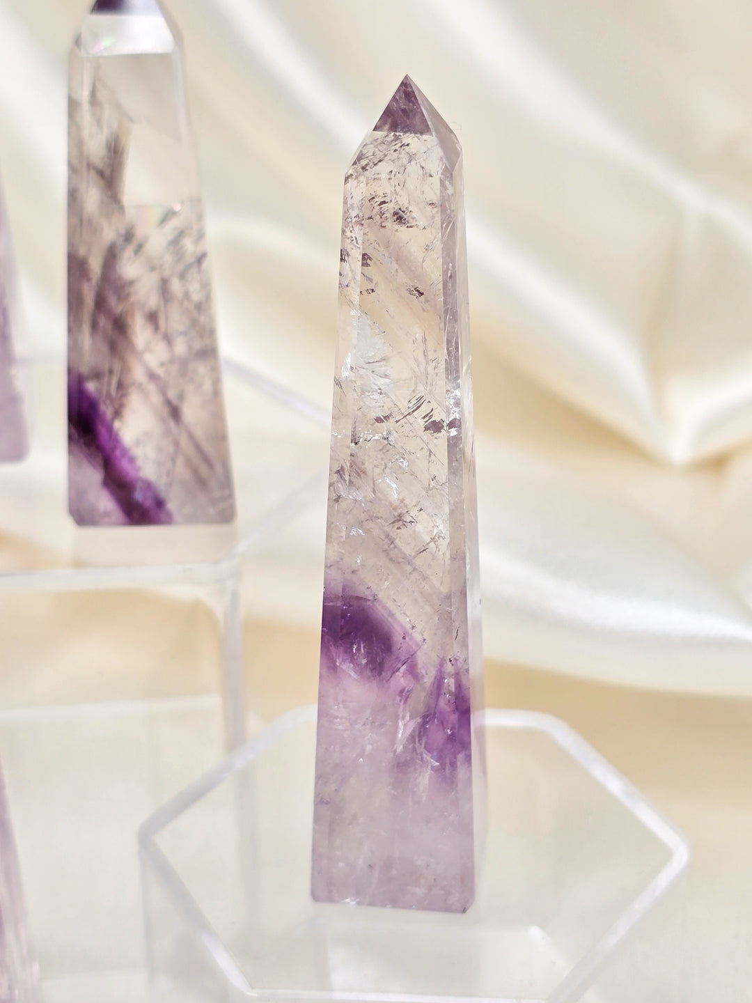 HQ Brazillian Phantom Quartz Obelisk