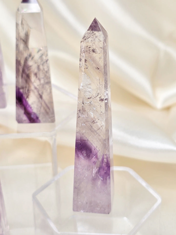 HQ Brazillian Phantom Quartz Obelisk