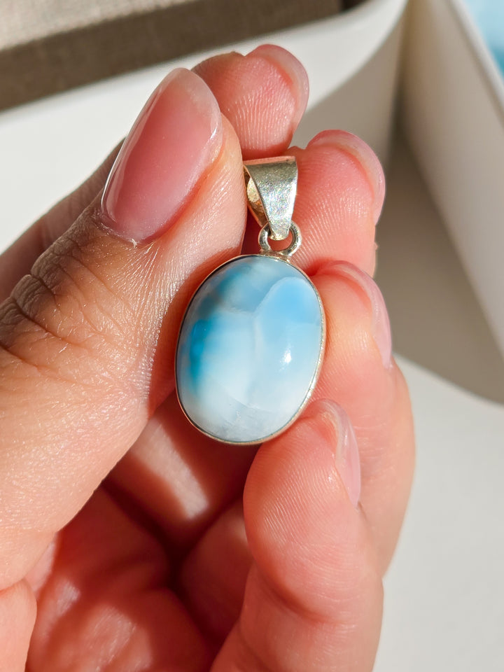 Larimar Oval Pendant