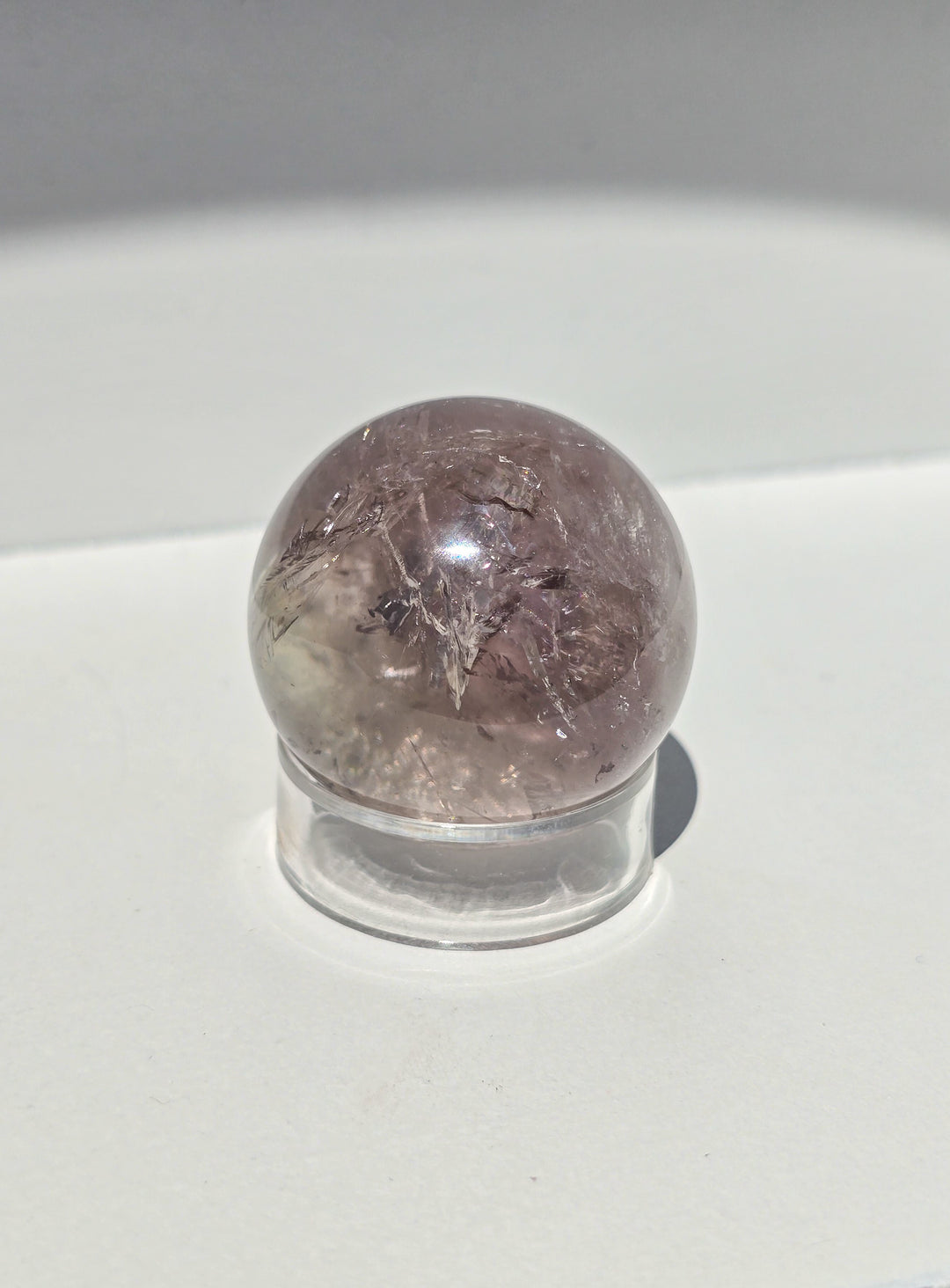 Bi-colored Brazillian Amethyst Sphere d