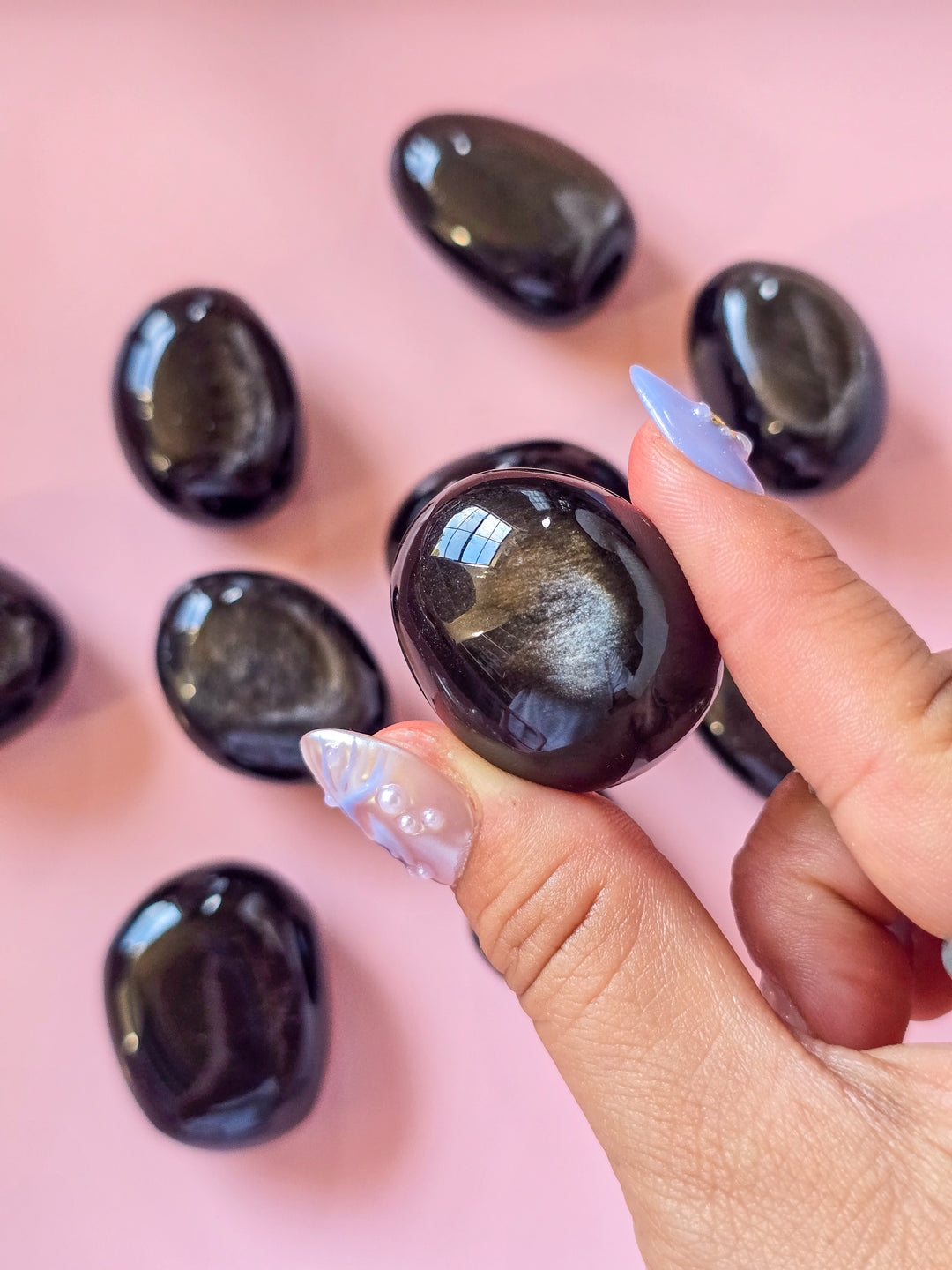 High Flash Silver Sheen Obsidian
