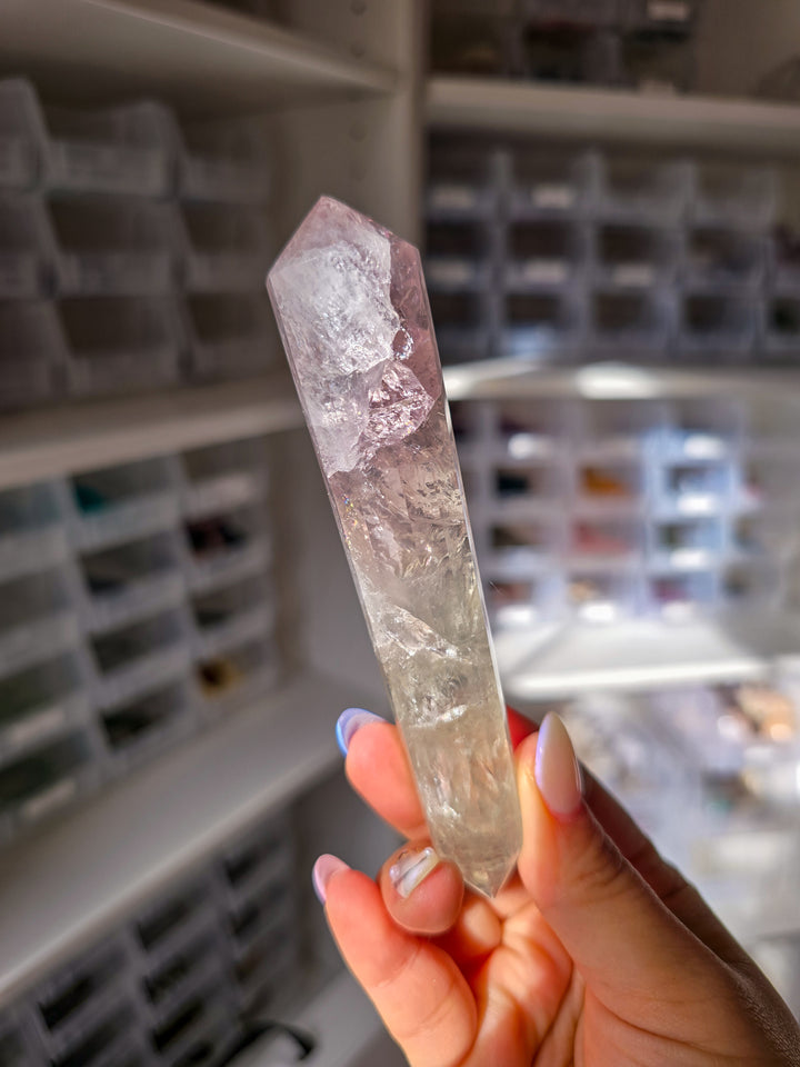 Bi-Colored Prasiolite DT from Brazil