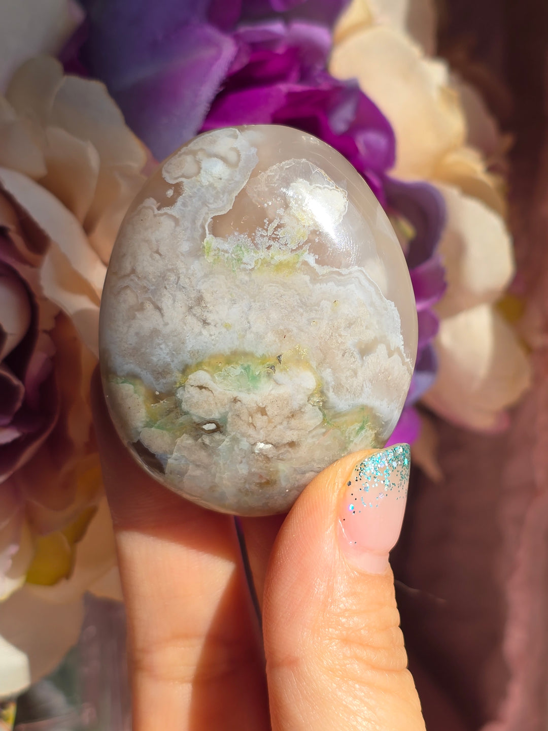 You Pick, Flower Agate Palmstones