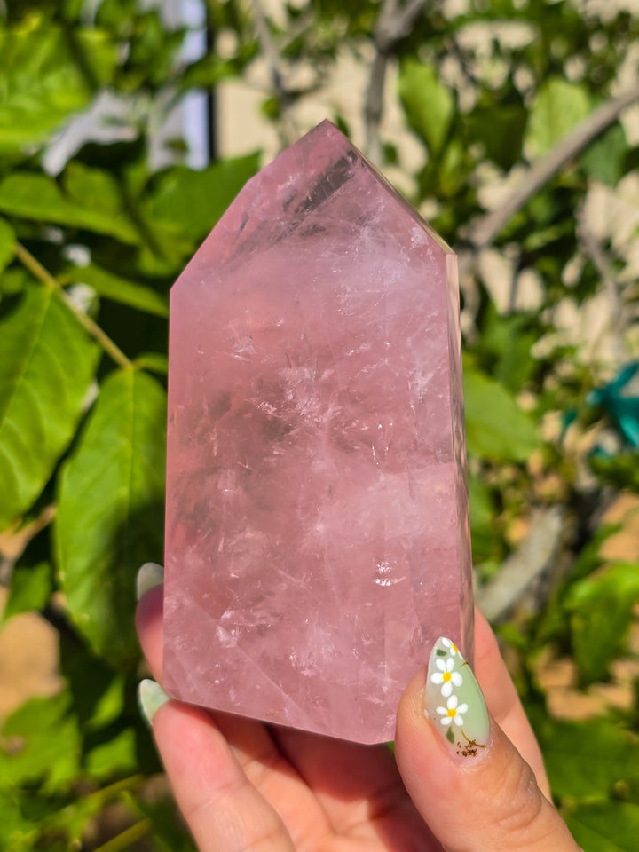 HQ Brazillian Rose Quartz Tower T3