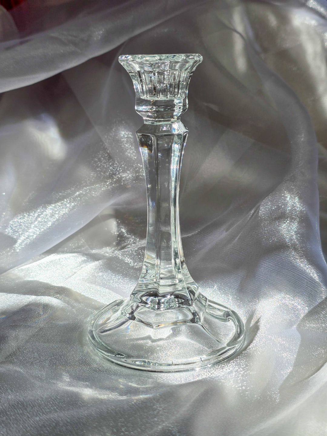 Glass Candle/Sphere Holder
