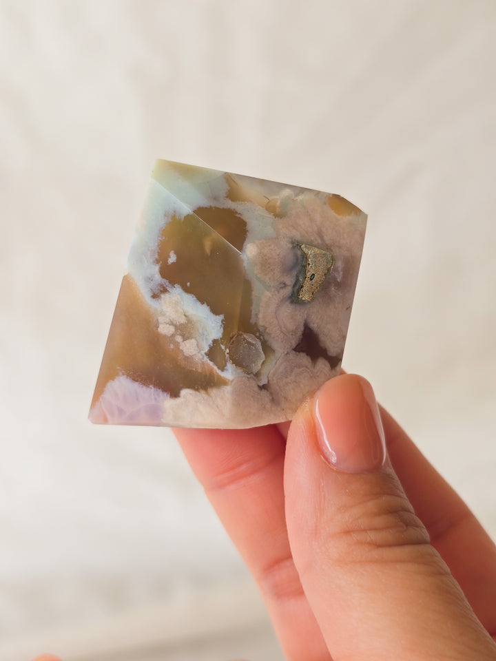 You Pick, Green Flower Agate Freeform