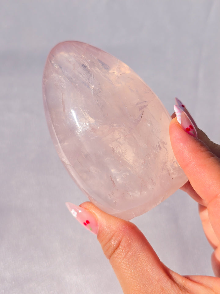 Girasol Rose Quartz Freeform E