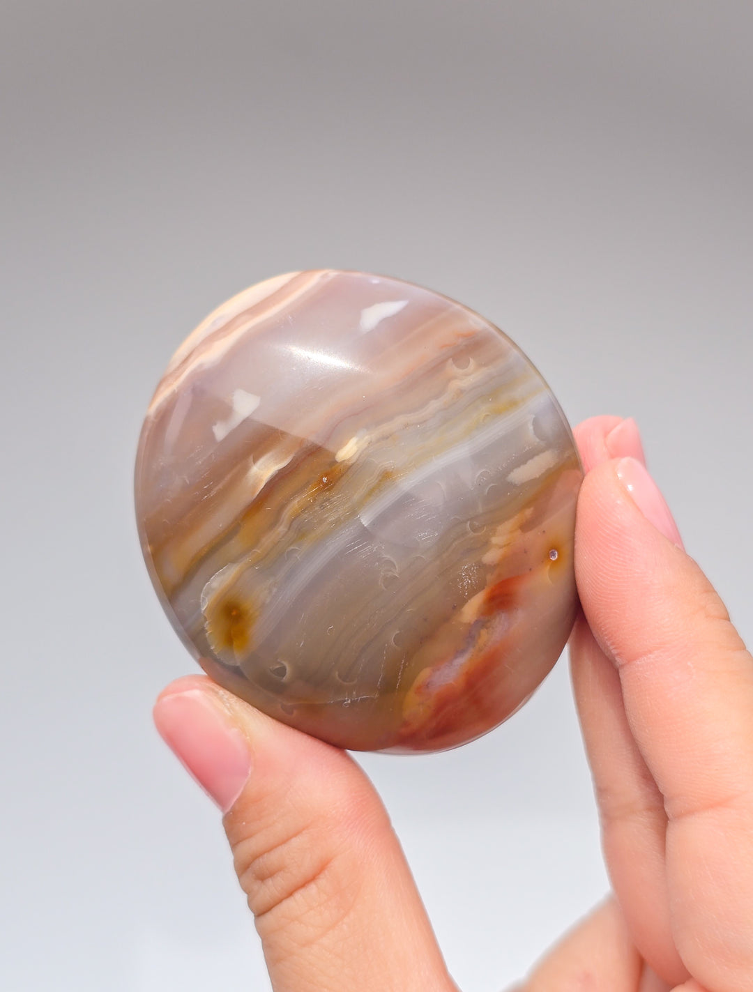 Zebra &amp; Sea Jasper Palmstones