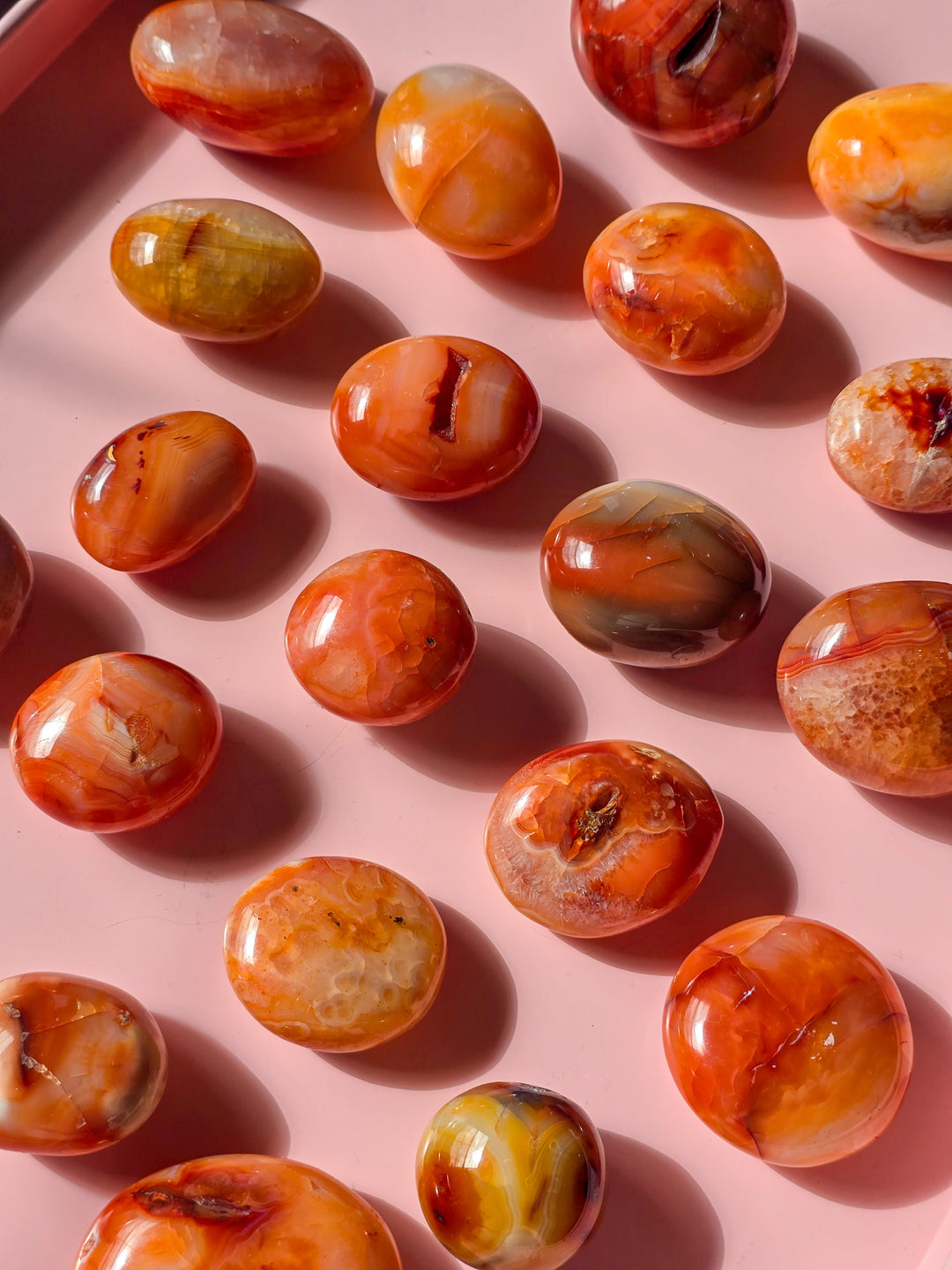 Spooky Carnelian Palmstones