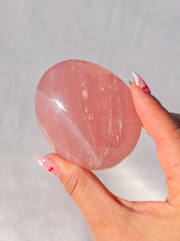 Rose Quartz Palmstone B