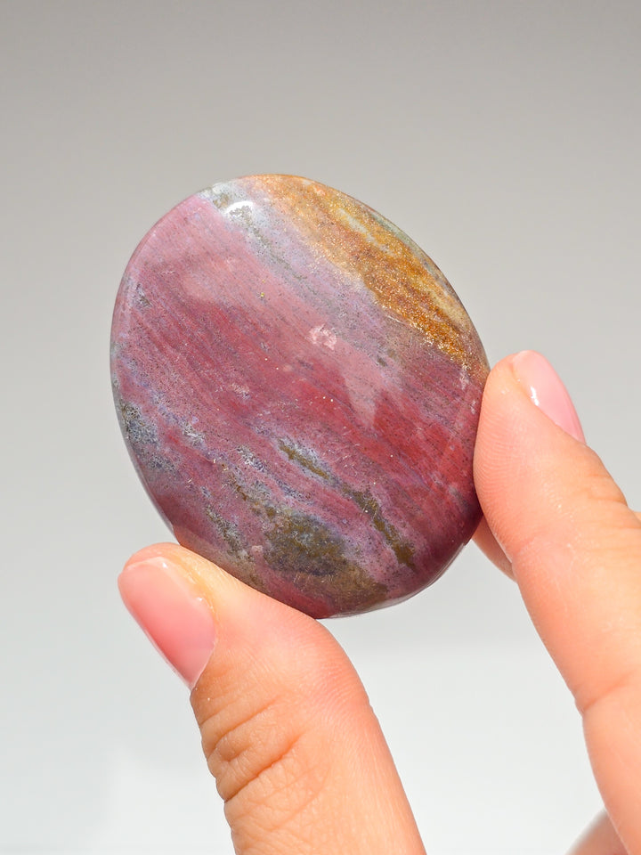 Zebra &amp; Sea Jasper Palmstones