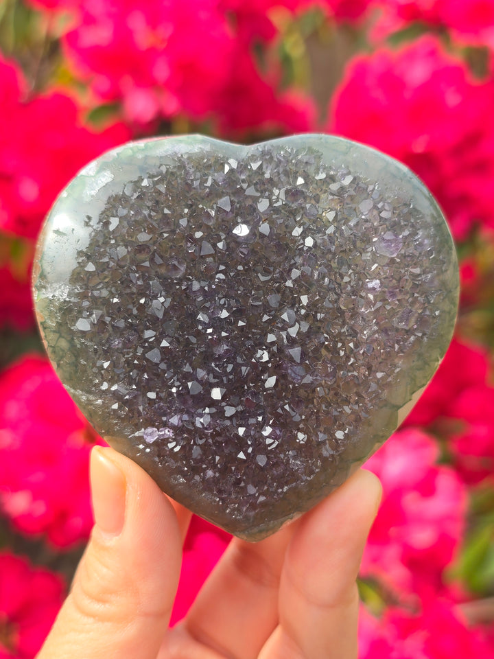 You Pick, Druzy Amethyst Heart