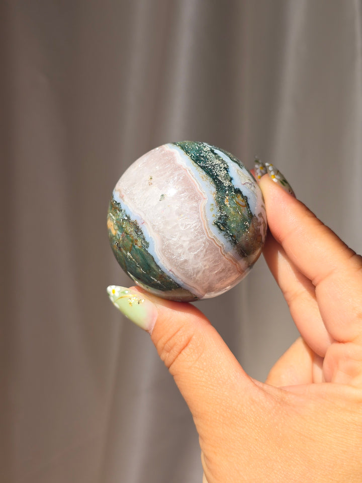 Moss Agate 🍂 Sphere c