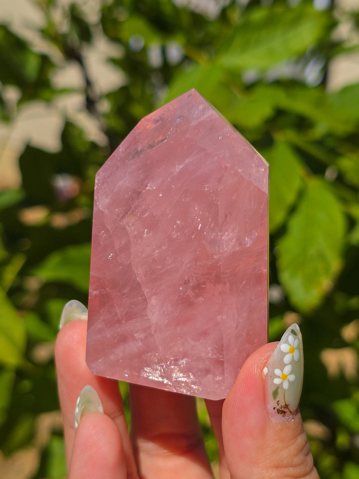 HQ Brazillian Rose Quartz Tower T13