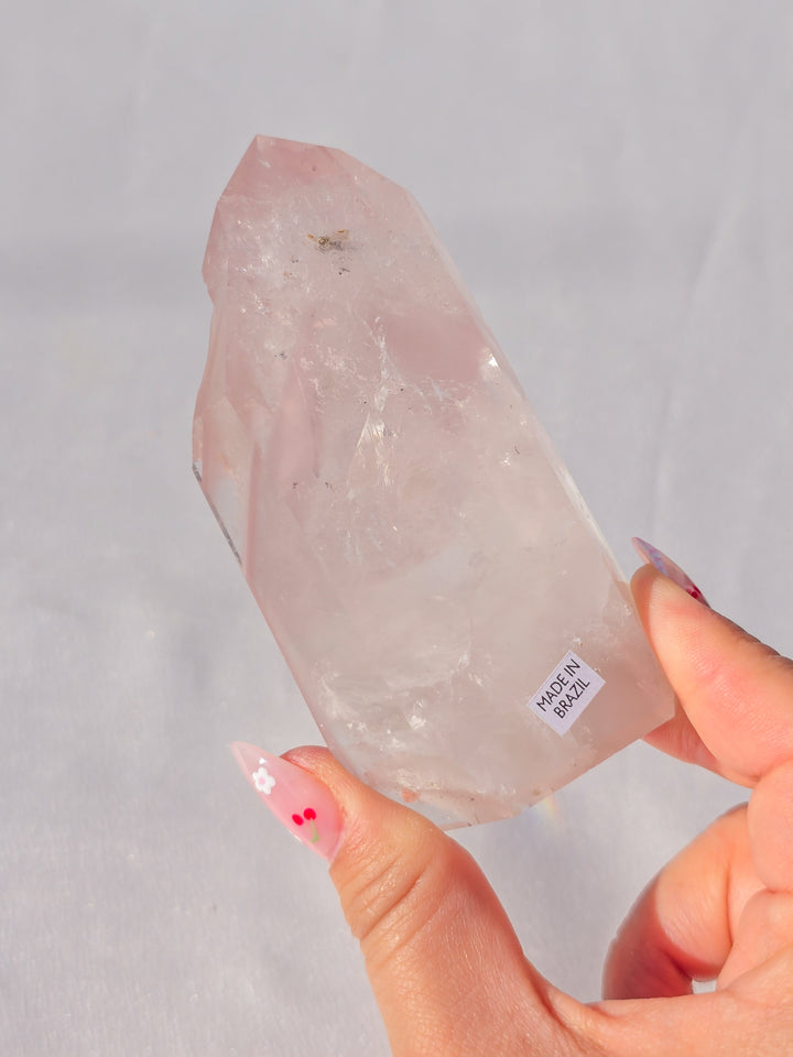 Pink Lithium Quartz Tower A