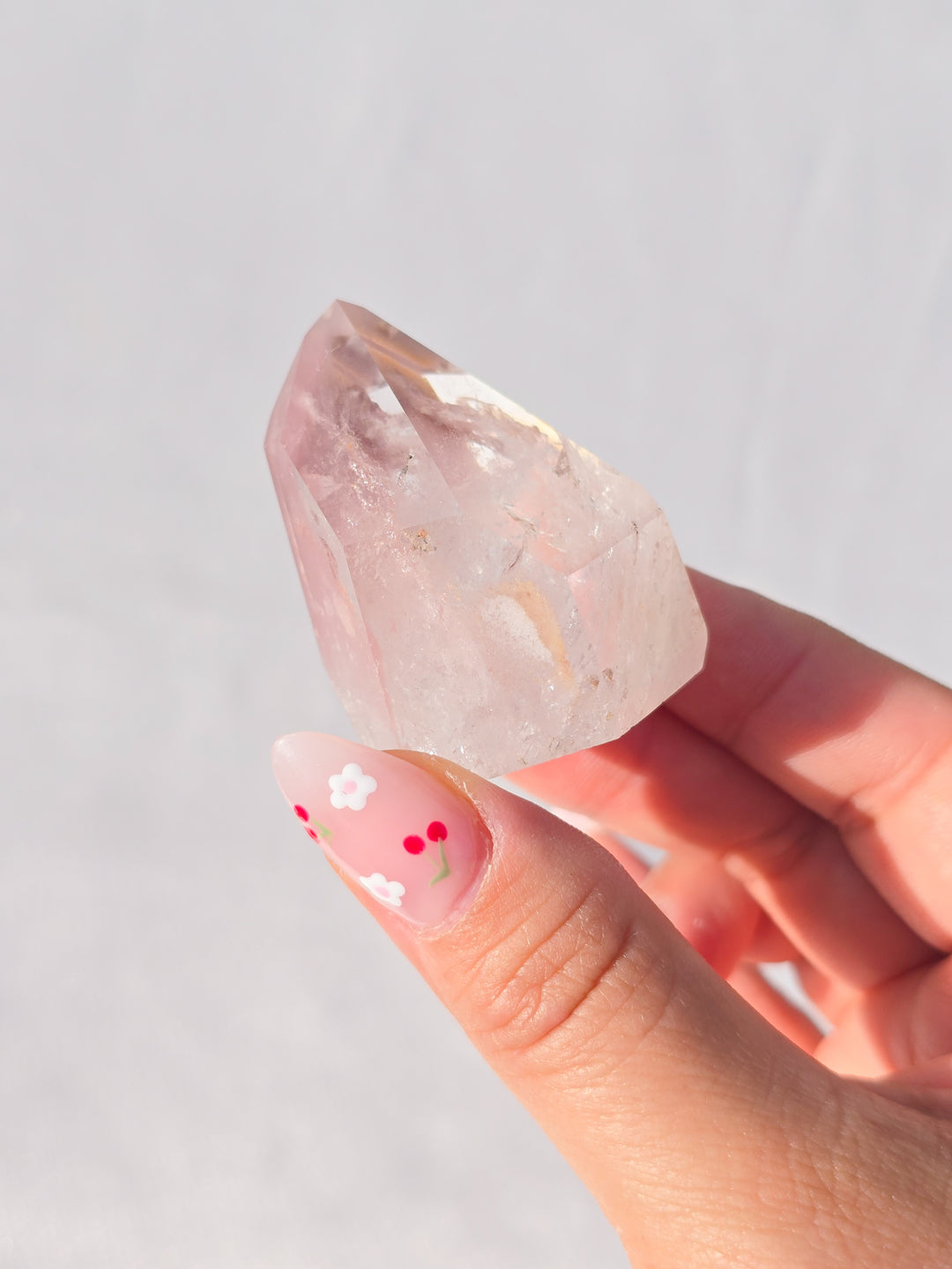 Pink Lithium Quartz Tower K