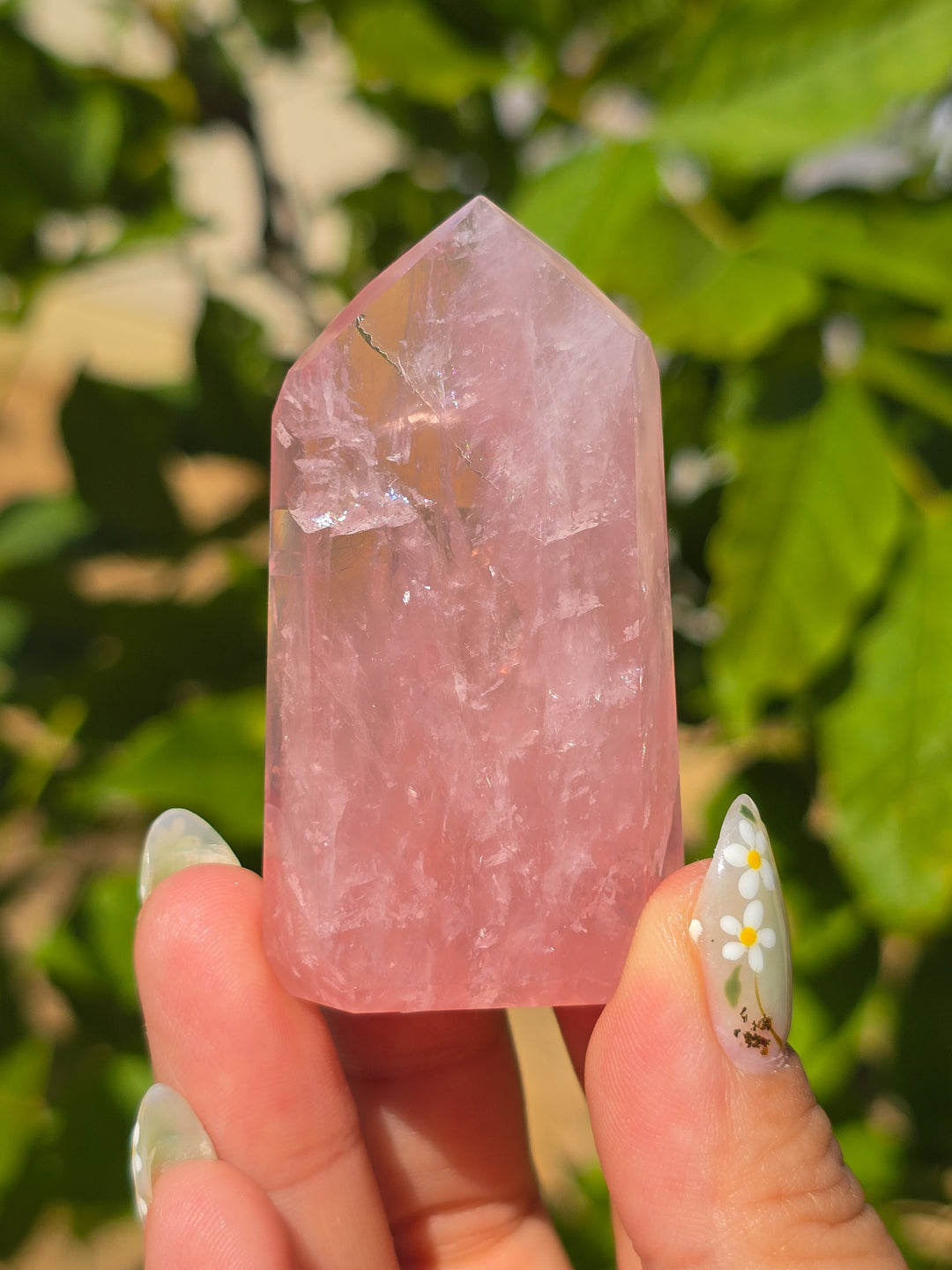 HQ Brazillian Rose Quartz Tower T17