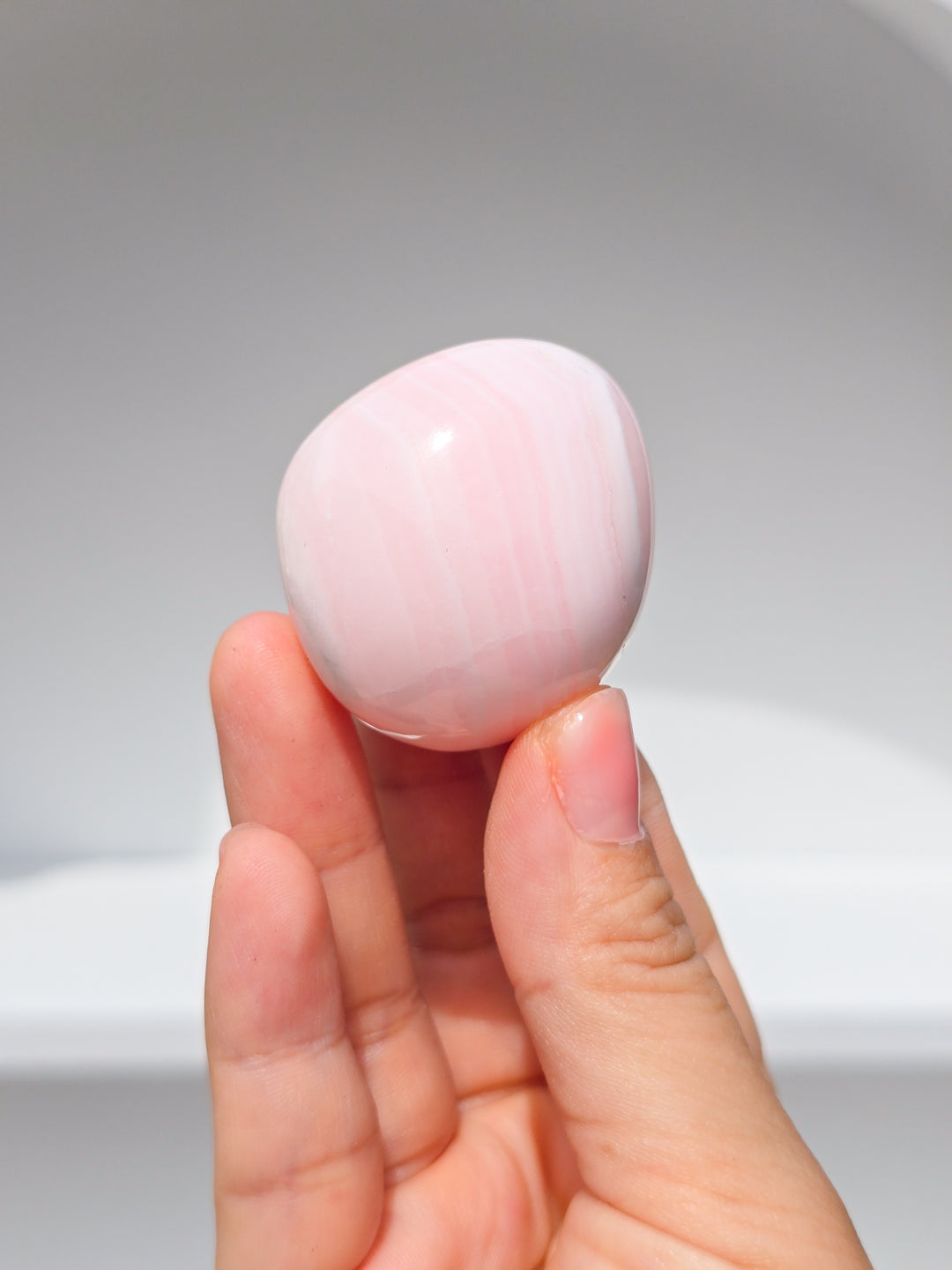 Peruvian Pink Mangano Calcite Tumbles *UV reactive