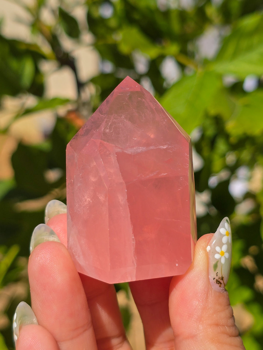 HQ Brazillian Rose Quartz Tower T16
