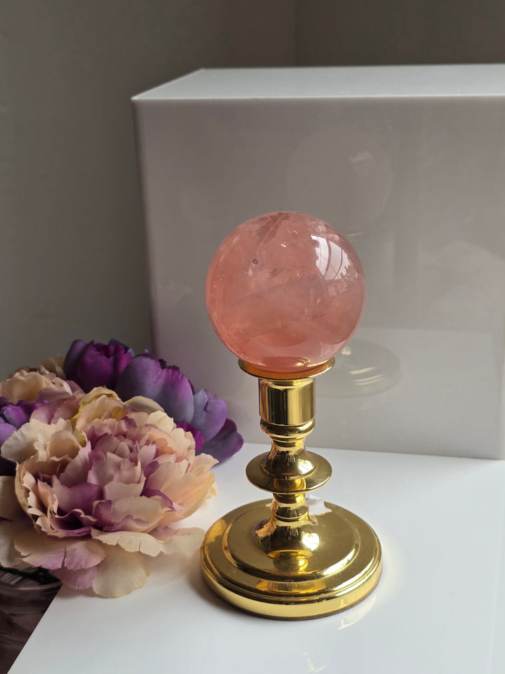 HQ Brazillian Rose Quartz Sphere "C"
