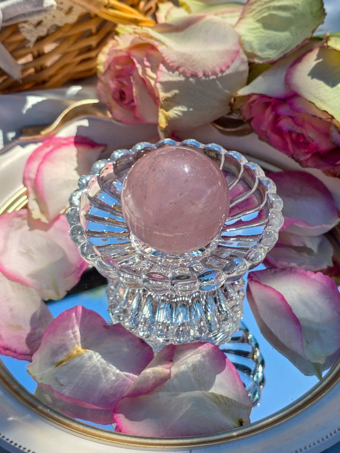 Rose Quartz Sphere J