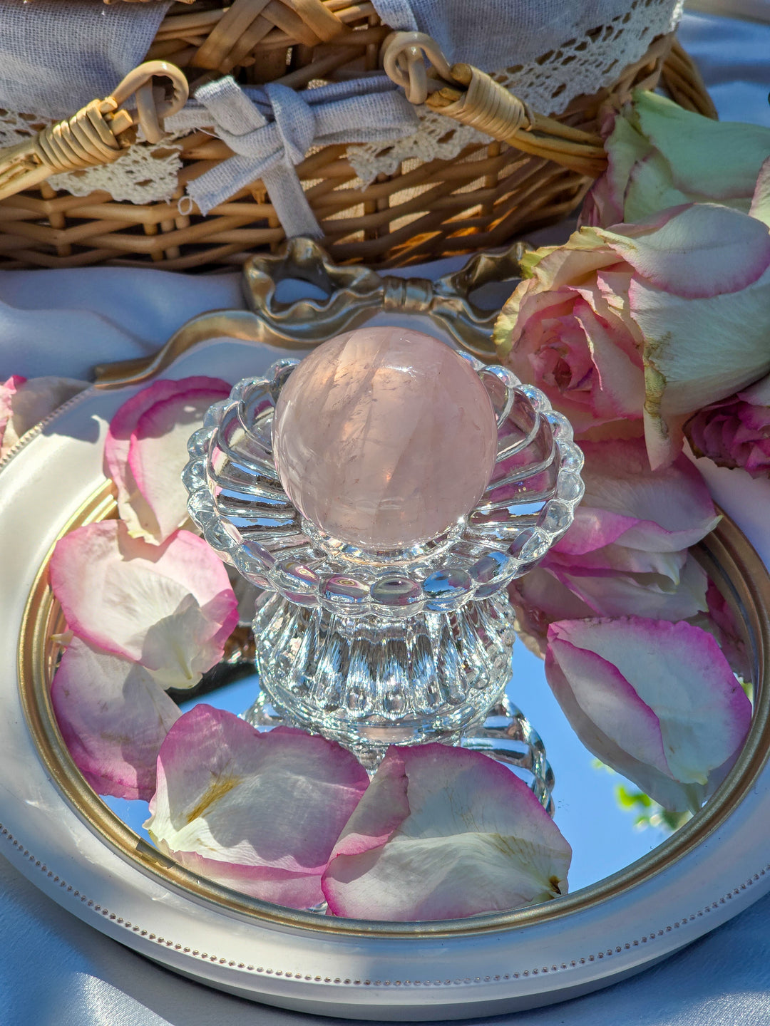 Rose Quartz Sphere B