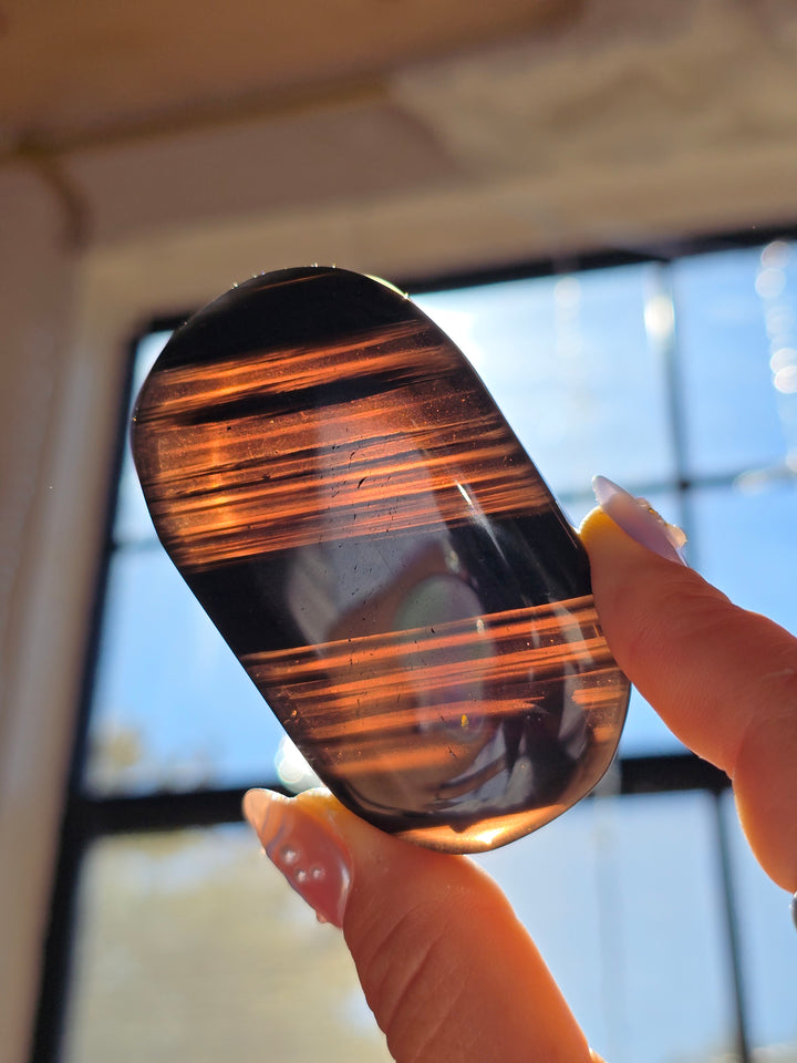 Midnight Lace Obsidian Palmstone