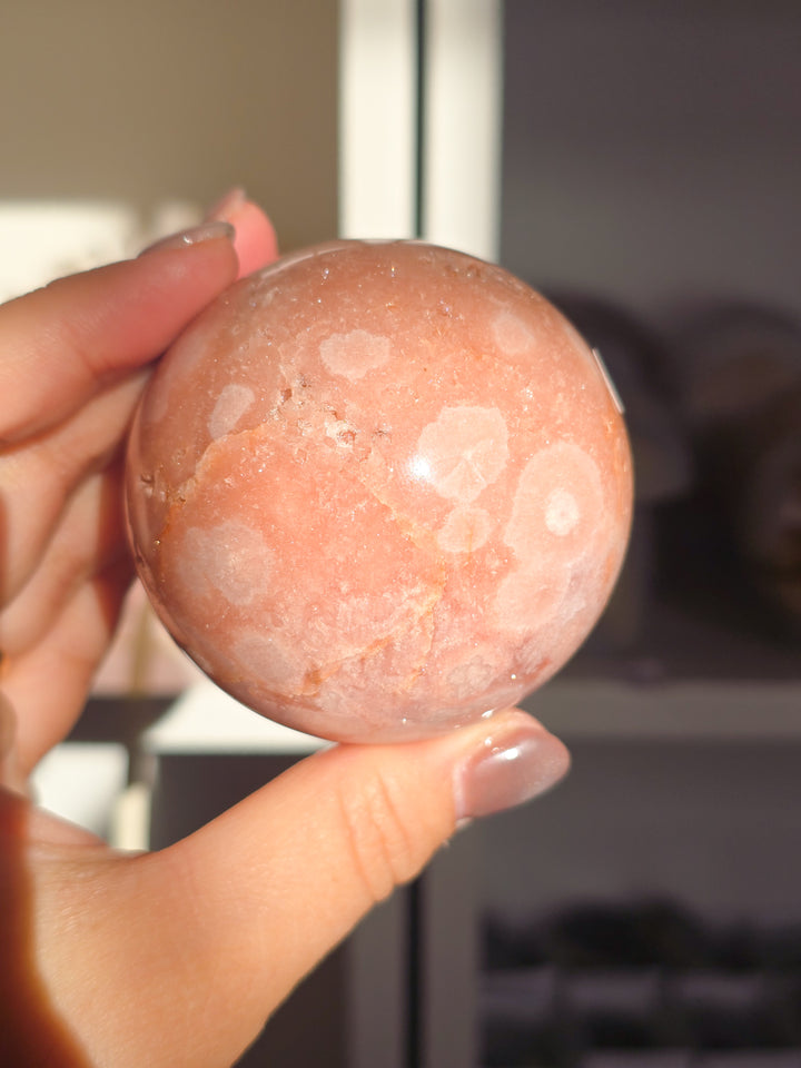 Pink Amethyst and Flower Agate (a)