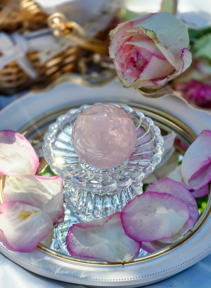 Rose Quartz Sphere H