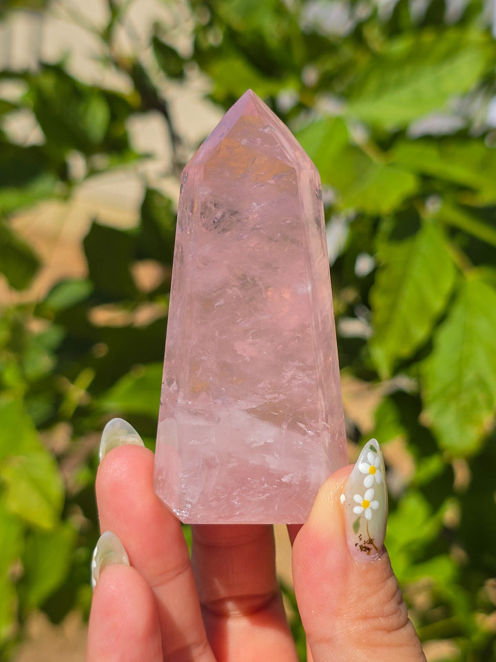 HQ Brazillian Rose Quartz Tower T19