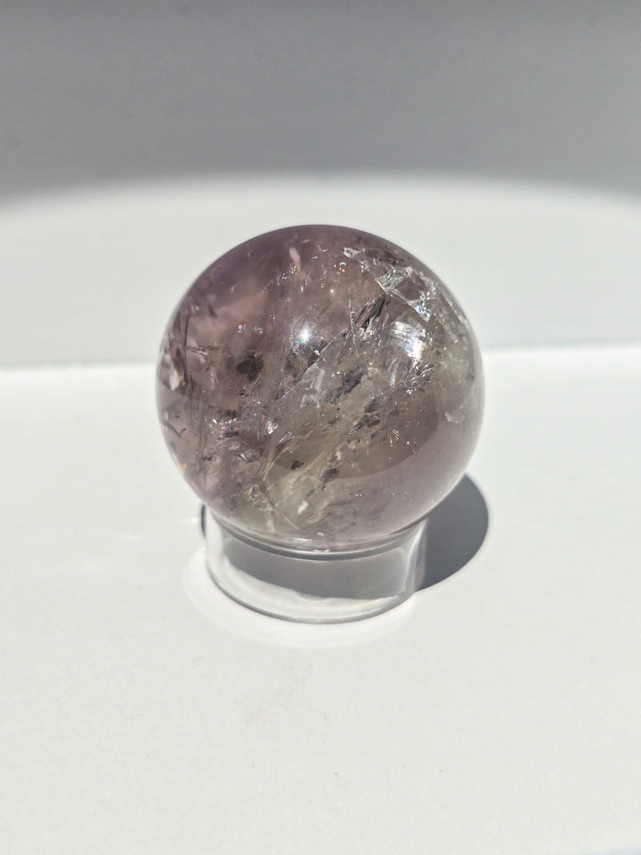 Bi-colored Brazillian Amethyst Sphere c
