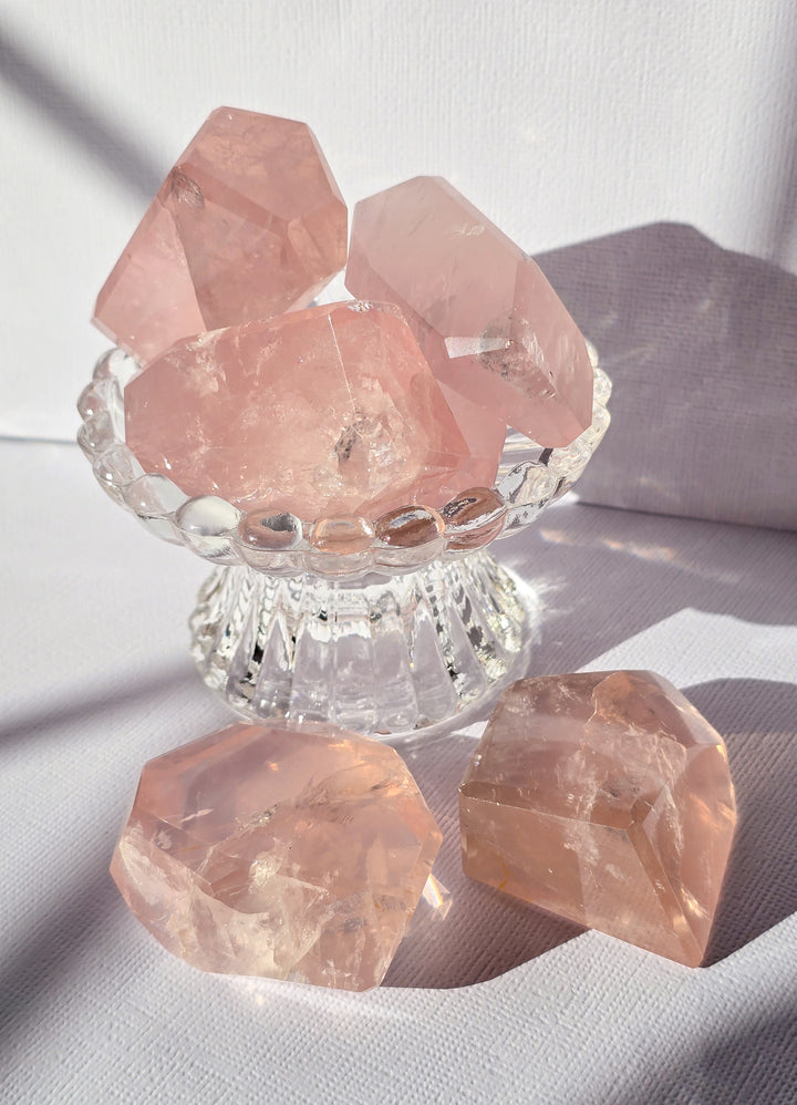 Gemmy Rose Quartz Gushers from Bahia Brazil